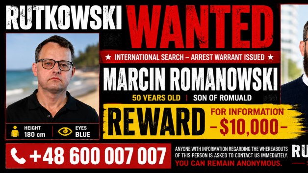 $10,000 Reward Offered For Information Leading To The Location Of Wanted Man Marcin Romanowski